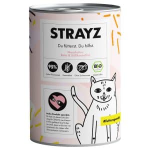 STRAYZ BIO Cat 6 x 400 g - Ekologisk anka & ekologisk sötpotatis