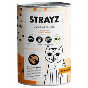 STRAYZ BIO Cat 6 x 400 g - Ekologisk gås & ekologisk pumpa