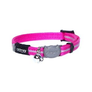 Synligt Reflexhalsband till Katt - S Rosa