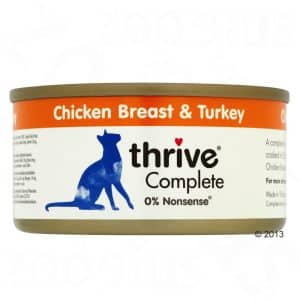 Thrive Complete 6 x 75 g - Kycklingbröst & kalkon