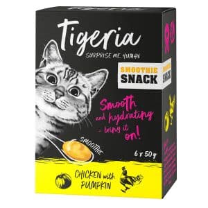 Tigeria Smoothie Snack 6 x 50 g - Kyckling & pumpa