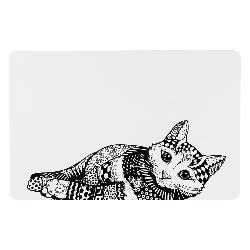 Trixie Cat skålunderlägg - L 44 × B 28 cm