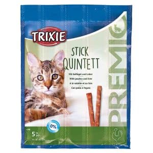 Trixie PREMIO Stickkvintett - med fjäderfä och lever (5 x 5 g)
