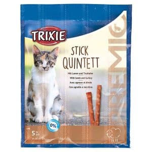 Trixie PREMIO Stickkvintett - med lamm & kalkon (5 x 5 g)