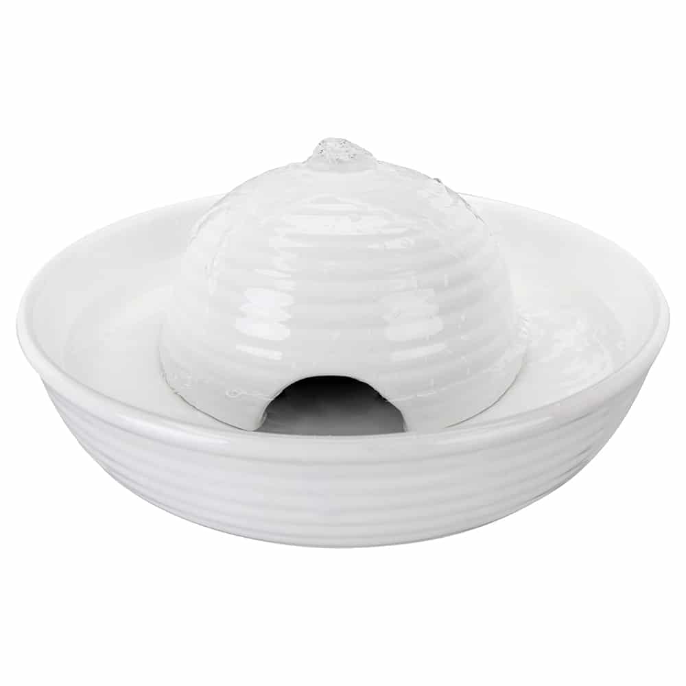 Trixie Vital Flow keramik vattenfontän Vital Flow Mini vattenfontän 800 ml, vit