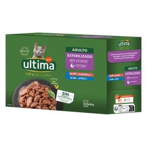 Ultima Cat Fit & Delicious 12 x 85 g - Lax + Tonfisk