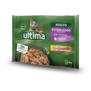 Ultima Cat Sterilized 48 x 85 g - Kyckling & lax
