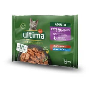 Ultima Cat Sterilized 48 x 85 g - Nötkött & tonfisk