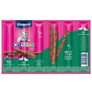 Vitakraft Cat Stick Mini - Anka & kanin 6 x 6 g