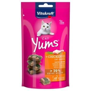 Vitakraft Cat Yums - 40 g Kyckling & kattgräs