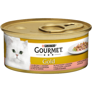 Våtfoder lax och kyckling i sås - 24 x 85 g