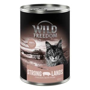 Wild Freedom Adult 6 x 400 g - Strong Lands - Pork & Chicken