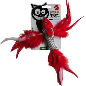 Catnipfisk dental toy (kan hängas på spö)