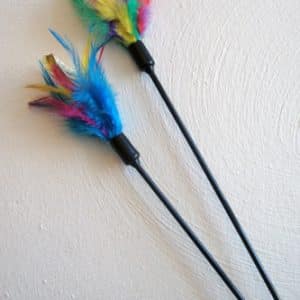 Fjädervippa kattleksak