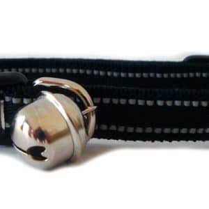 Katthalsband Reflex elastiskt Svart