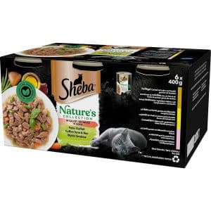 Kattmat Sheba Nature's Collection Lax Lever Fåglar 400 g