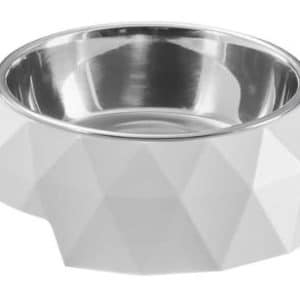 Kattmatskål 2 i 1 Kimberley vit (160 ml)