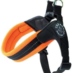 Kattsele Tre Ponti Justerbar mesh Orange (Strl 2,5)