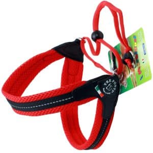 Kattsele Tre Ponti Mesh röd (Strl 2)