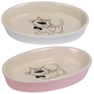 Keramikskål oval (Rosa-beige)