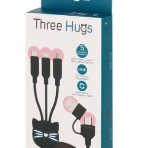 Laddkabel 3 i 1 kattmotiv