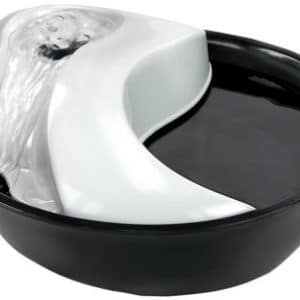 Raindrop svart-vit vattenfontän 1,8 liter