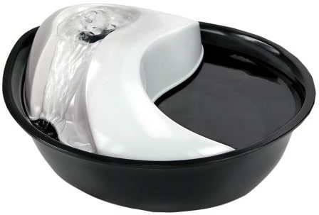 Raindrop svart-vit vattenfontän 1,8 liter