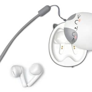 Trådlösa hörlurar kattmotiv