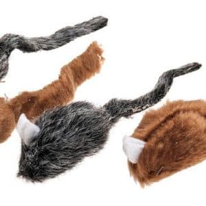 Tygmöss bruna pälsmöss 4-pack