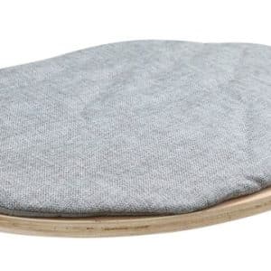 Vägghängd sovhylla grått tyg