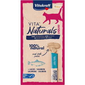 CataNaturals LiquidSnack Salmon Cat Treats 5-pack-15 g - Katt - Kattgodis & Kattgräs - Belöningsgodis för katt - Vitakraft - ZOO.se