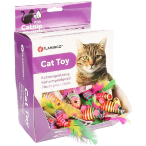 Cat Toy Babby Mouse Mix 6 cm - Katt - Kattleksaker - Leksaksmöss - Flamingo - ZOO.se