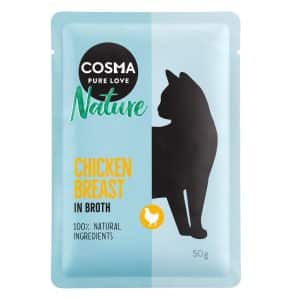 Cosma Nature i portionspåse 6 x 50 g - Kycklingbröst