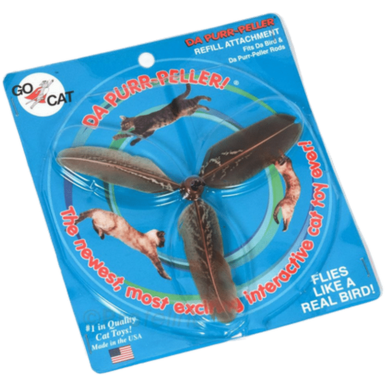Da Bird™ Da Purr-Peller Refill Cat Toy Mix 17 cm - Katt - Kattleksaker - Kattvippor & Kattspö - Go Cat - ZOO.se