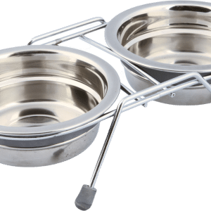 Eat on Feet Matbar, skrammelfri, 2 x 0,25 l/ø 11 cm - Hund - Matplats & Vattenautomater för hund - Upphöjd Matskål Hund, Katt - Matplats & Vattenfontäner för katt - Matbar & Ställningar för katt, Hund - Matplats & Vattenautomater för hund - Matbar & Ställningar för hund - Trixie - ZOO.se