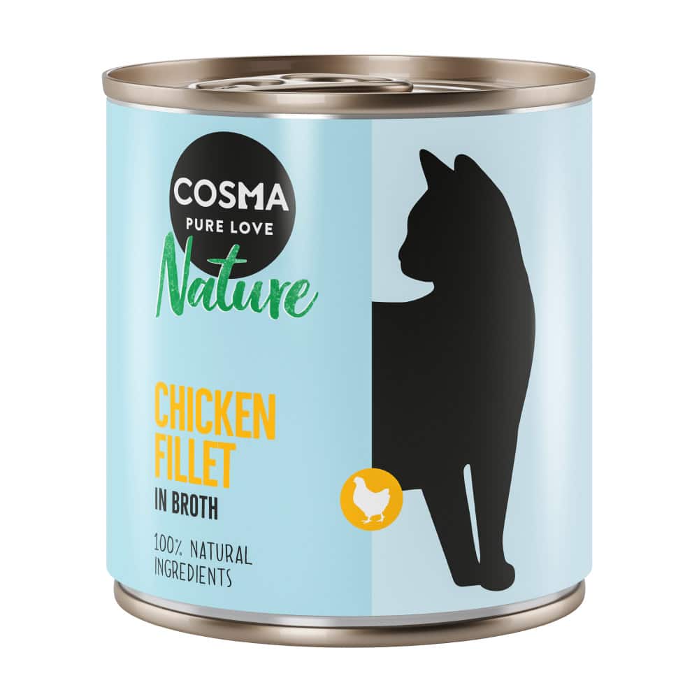 Ekonomipack: Cosma Nature 12 x 280 g - Kycklingfilé