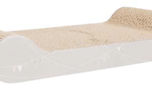 Junior klösbräda papp, 38 × 6 × 18 cm, ljusgrå - Katt - Klösträd & klösmöbler för katt - Klöspelare till katt - Trixie - ZOO.se