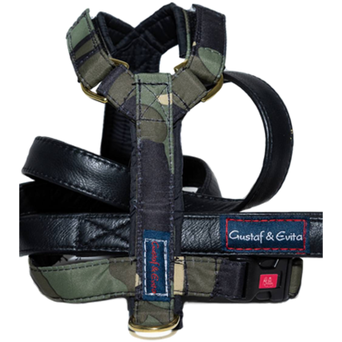 Kattsele Strap Camouflage Nr 3 - Katt - Katthalsband, kattsele & kattkoppel - Bilsele & Säkerhetssele för katt - Gustaf och Evita - ZOO.se