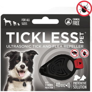 Pet Ultrasonic Tick and Flea Repeller Svart - Hund - Hundvård & Tillskott - Mot Ohyra & Fästingar, Katt - Kattvård & Tillskott - Fästingmedel & skydd mot ohyra hos katt - Tickless - ZOO.se