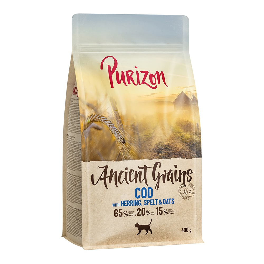 Purizon Ancient Grain Adult med torsk & urkorn – 400 g