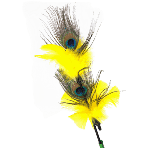 PURRfect Peacock Feather Cat Toy - Katt - Kattleksaker - Kattvippor & Kattspö - VEE Enterprises - ZOO.se