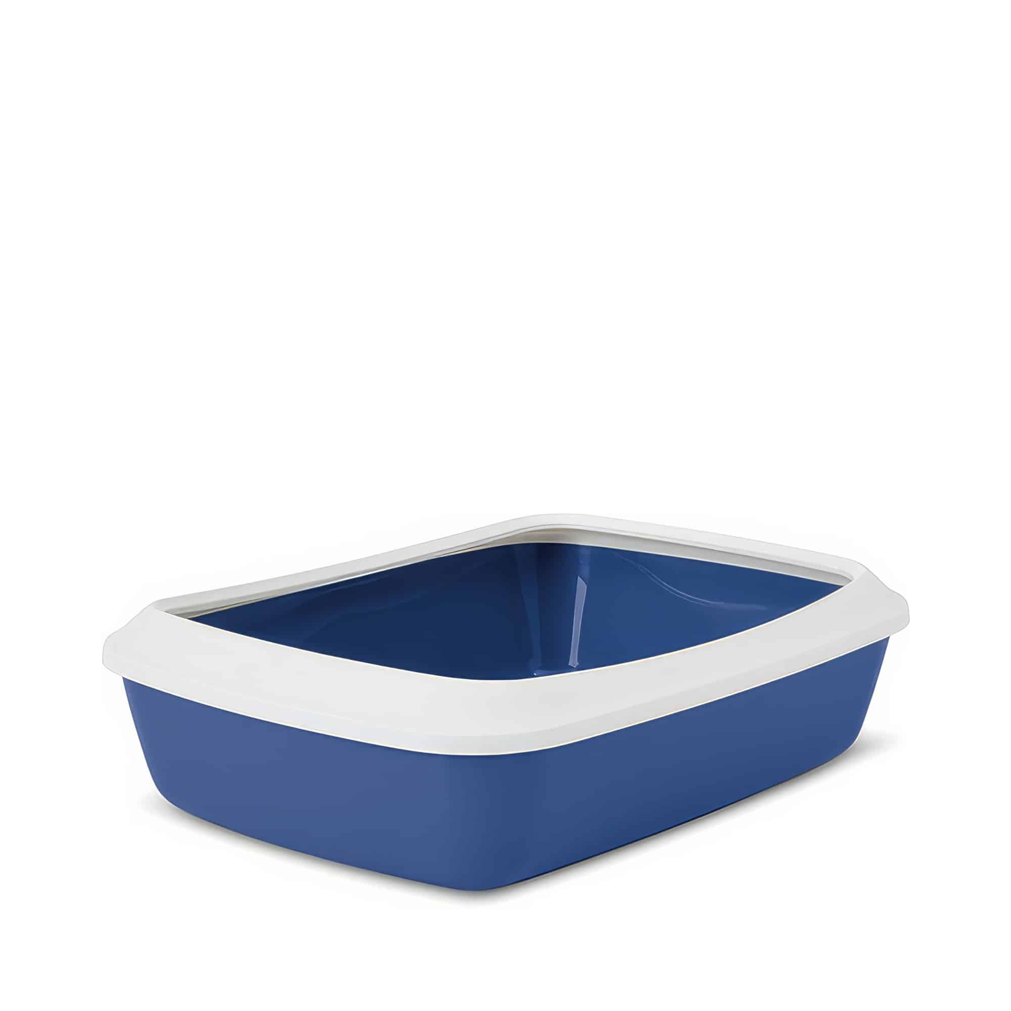 Savic Iriz Kattlåda med Kant Nordic Blue - 42x30x10 cm