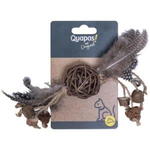 Träboll med Fjädrar och Pinglor - Boll