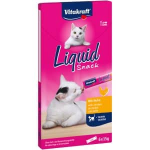 Vitakraft Cat Liquid-Snack Kyckling & taurin - 6 x 15 g