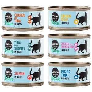 5 + 1 på köpet! 6 x 70 g Cosma Nature - Mix I (6 sorter)