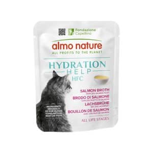 Almo Nature HFC Hydration Help 6 x 50 g - Laxbuljong med laxfilé