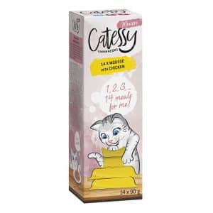 Catessy Mousse portionsformar 14 x 90 g - Med kyckling