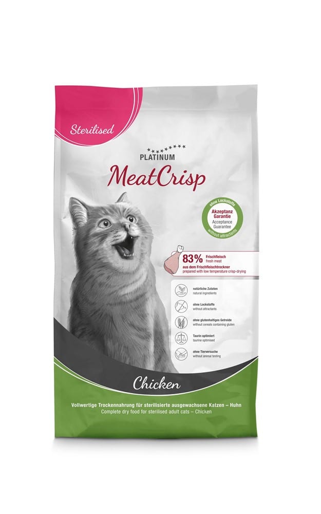 Cat MeatCrisp Sterilised Chicken Torrfoder - 3 kg