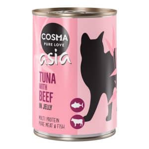Cosma Asia in Jelly 6 x 400 g - Tonfisk & nötkött