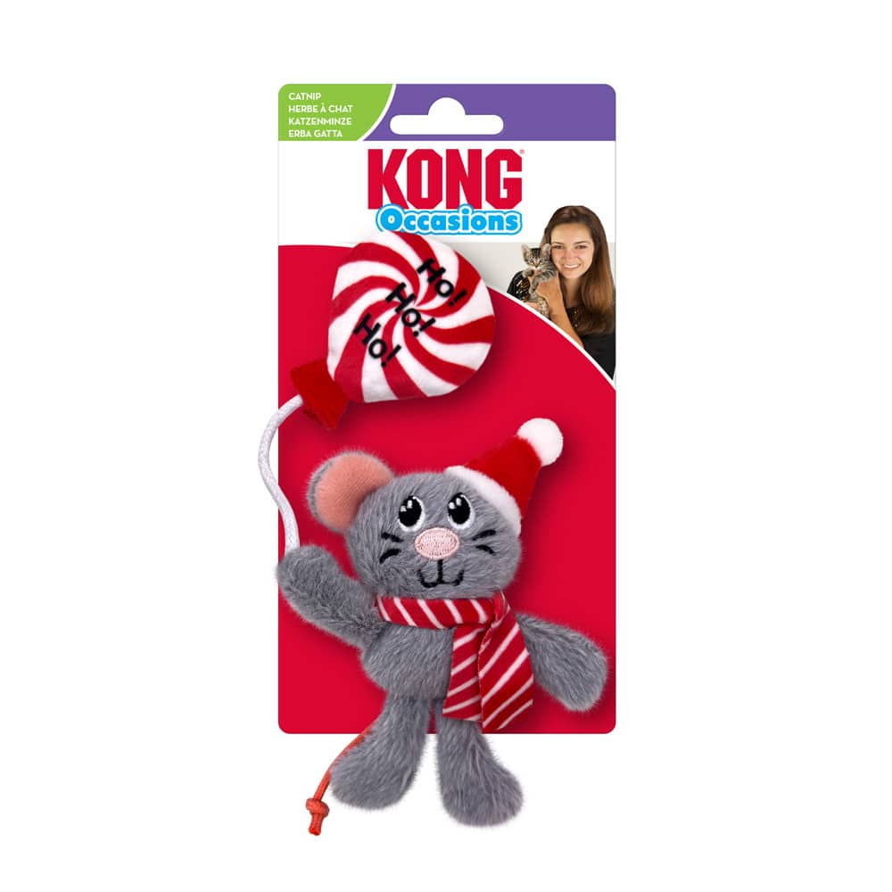 KONG Holiday Occasions Mouse - 1 st